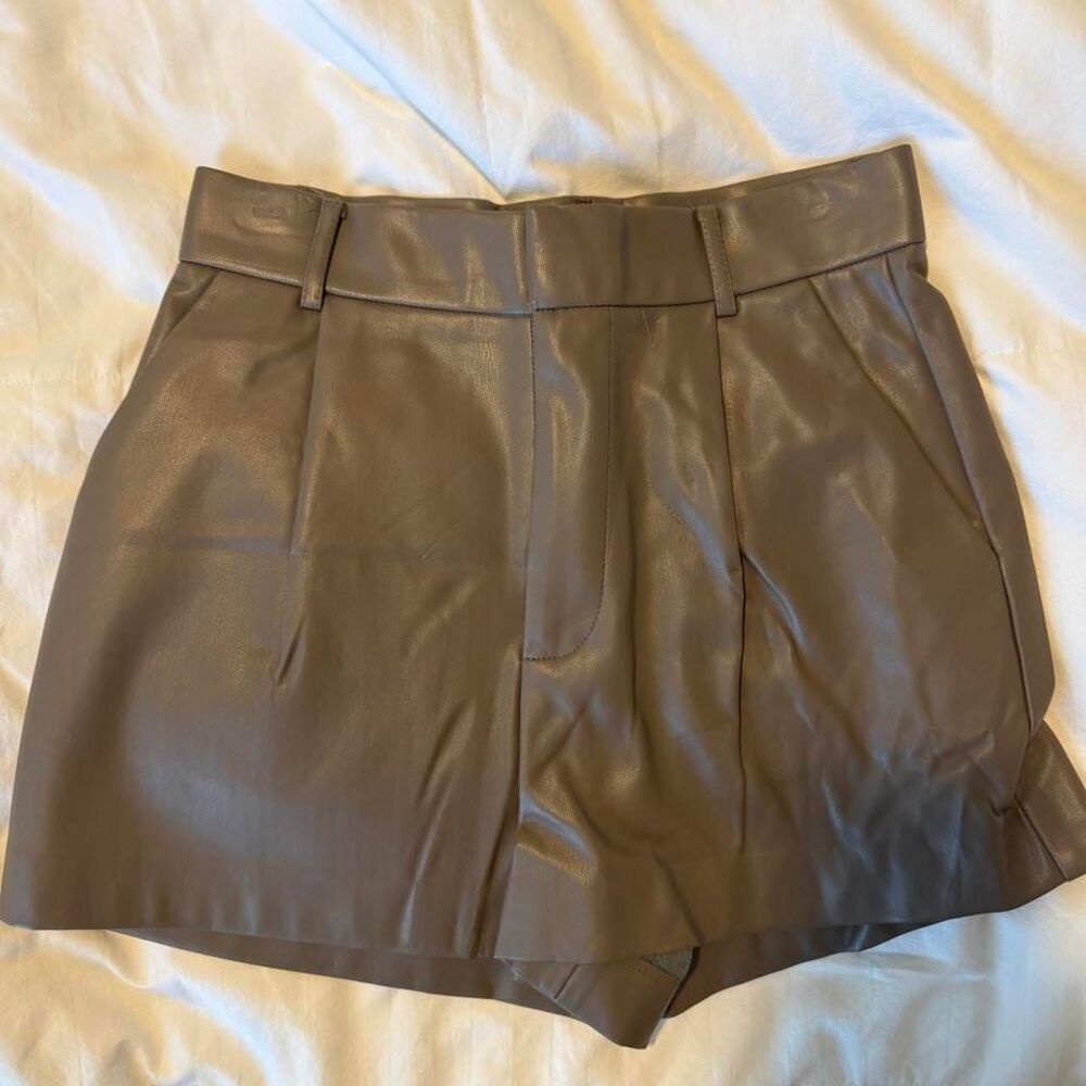 Zara Women's Brown and Black Shorts